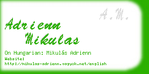 adrienn mikulas business card